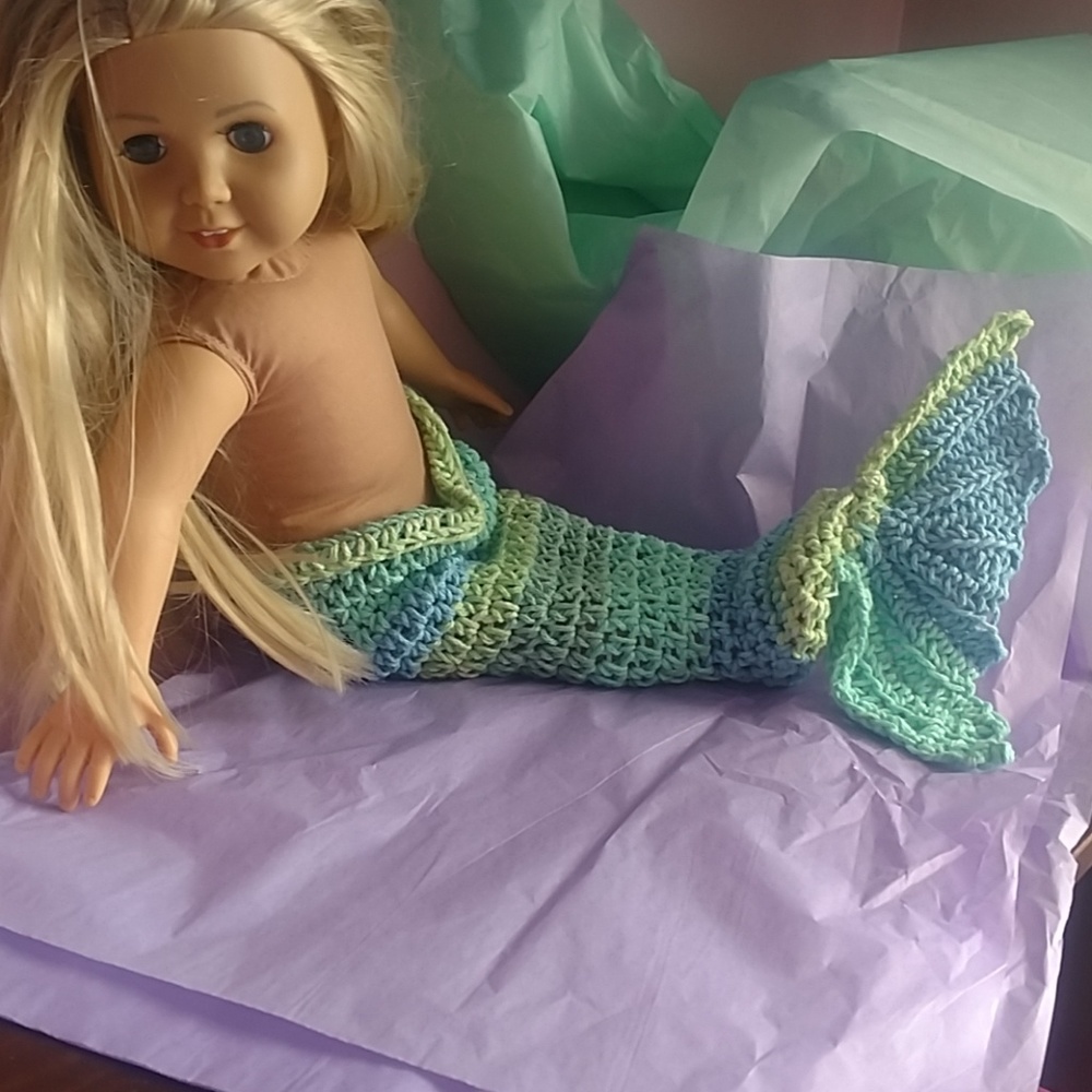 american girl mermaid tail, color may vary slig